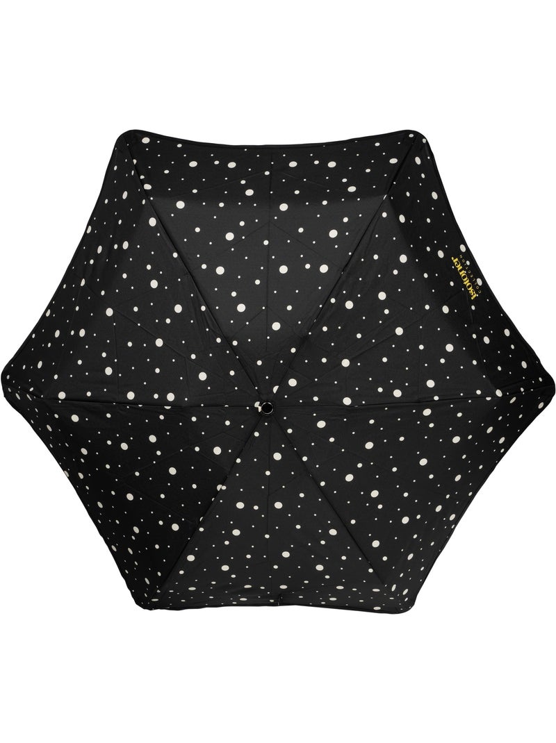 Paraguas  xtra solide antideslizante, 23 cm, repelente al agua, apertura/cierre mujer isotoner Negro Amarillo - Kiabi