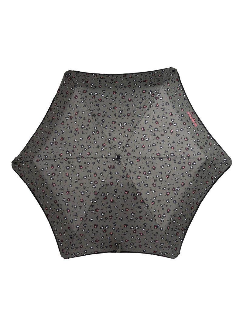 Paraguas  xtra solide antideslizante, 23 cm, repelente al agua, apertura/cierre mujer isotoner Negro Caqui Blanco - Kiabi