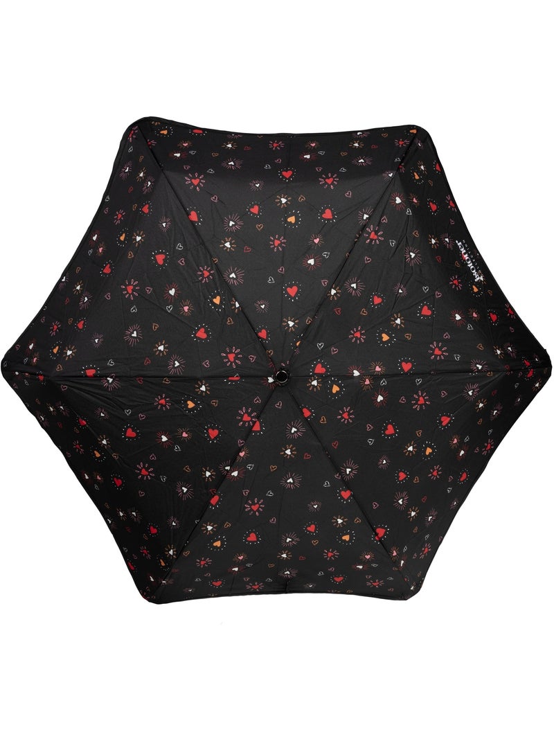 Paraguas  xtra solide antideslizante, 23 cm, repelente al agua, apertura/cierre mujer isotoner Rojo - Kiabi