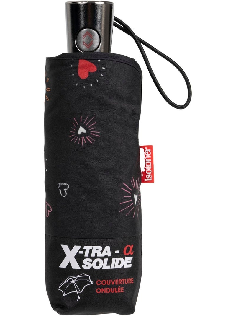 Paraguas  xtra solide antideslizante, 23 cm, repelente al agua, apertura/cierre mujer isotoner Rojo - Kiabi
