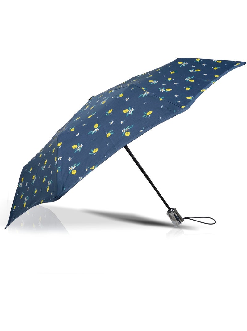 Paraguas  xtra solide antideslizante, 28 cm, repelente al agua, apertura/cierre mujer isotoner Azul Amarillo - Kiabi