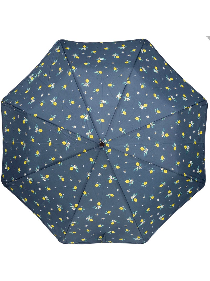 Paraguas  xtra solide antideslizante, 28 cm, repelente al agua, apertura/cierre mujer isotoner Azul Amarillo - Kiabi