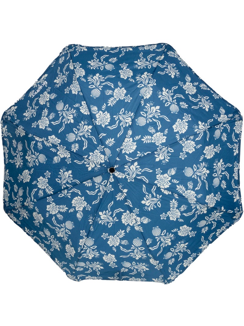 Paraguas  xtra solide antideslizante, 28 cm, repelente al agua, apertura/cierre mujer isotoner Azul Blanco - Kiabi