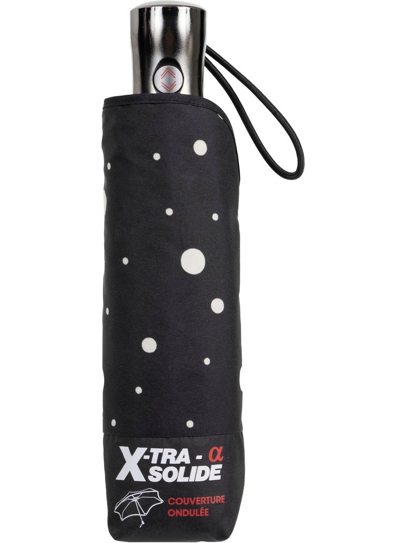 Paraguas  xtra solide antideslizante, 28 cm, repelente al agua, apertura/cierre mujer isotoner Negro Amarillo - Kiabi