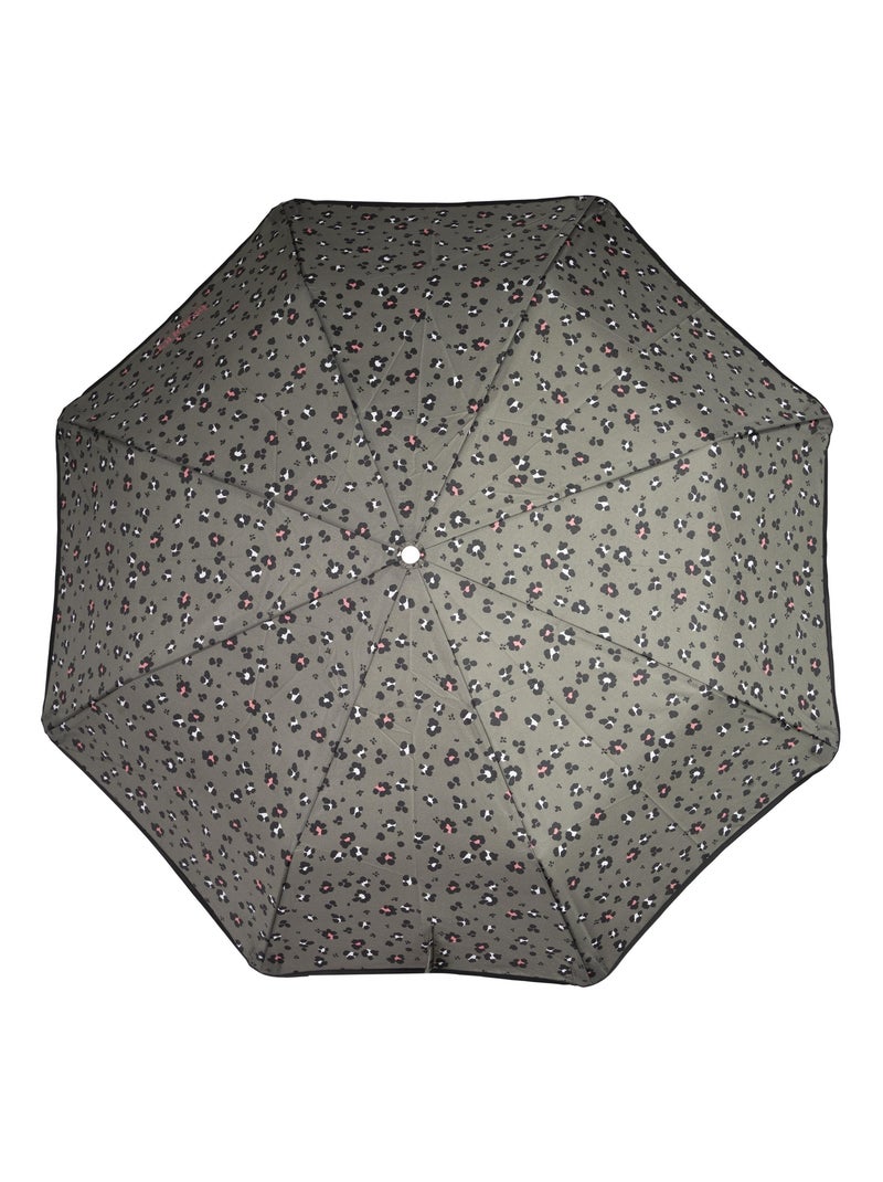 Paraguas  xtra solide antideslizante, 28 cm, repelente al agua, apertura/cierre mujer isotoner Negro Caqui Blanco - Kiabi