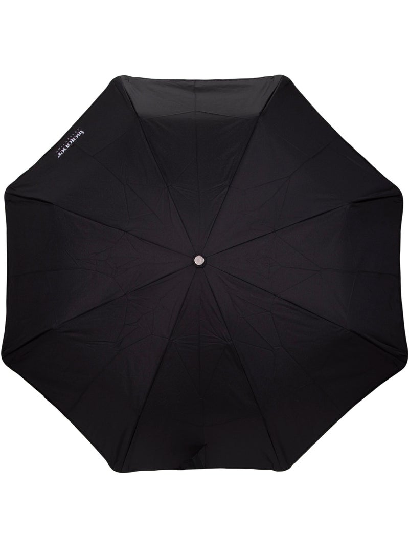 Paraguas  xtra solide antideslizante, 28 cm, repelente al agua, apertura/cierre mujer isotoner Negro - Kiabi
