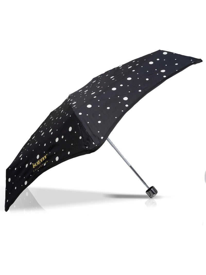 Paraguas  xtra solide: antideslizante, compacto y ligero, 17,5 cm, repelente al mujer isotoner Negro Amarillo - Kiabi