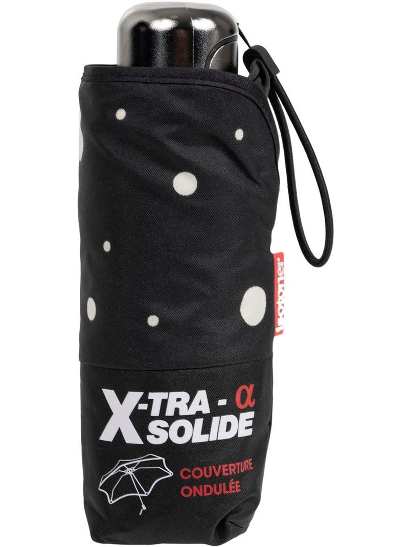 Paraguas  xtra solide: antideslizante, compacto y ligero, 17,5 cm, repelente al mujer isotoner Negro Amarillo - Kiabi
