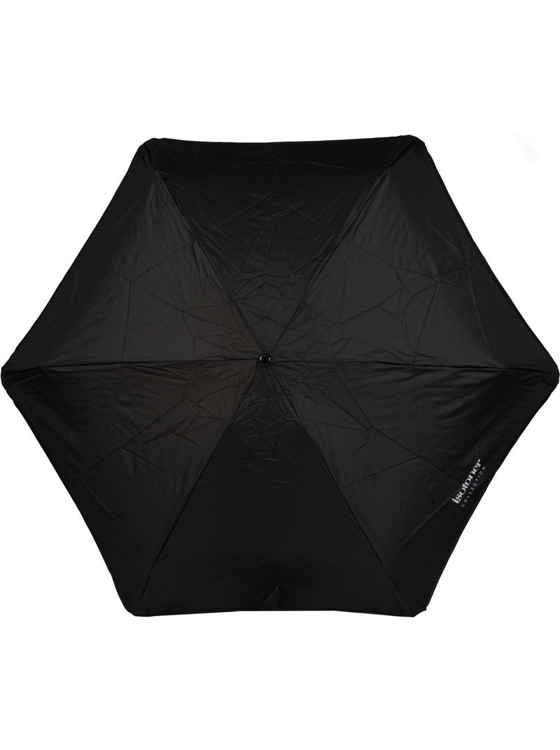 Paraguas  xtra solide: antideslizante, compacto y ligero, 17,5 cm, repelente al mujer isotoner Negro - Kiabi