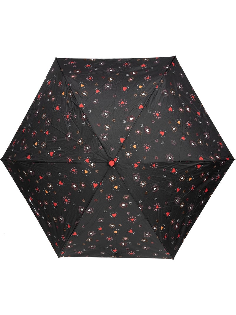 Paraguas  xtra solide: antideslizante, compacto y ligero, 17,5 cm, repelente al mujer isotoner Rojo - Kiabi