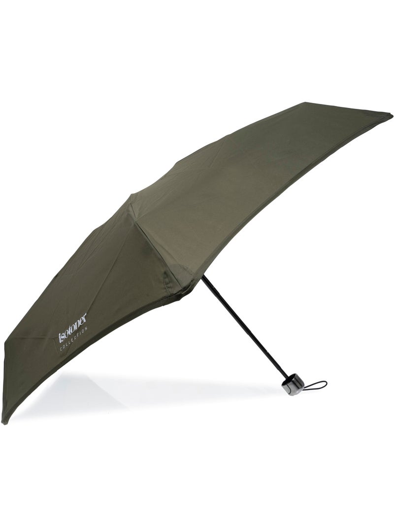 Paraguas  xtra solide: antivuelco, compacto y ligero, 17,5 cm, repelente al agua mujer isotoner Caqui - Kiabi