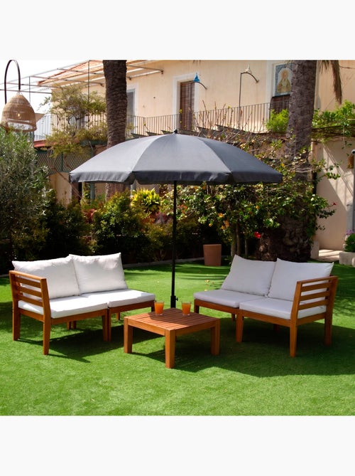Parasol 200 cm con funda aktive - Kiabi