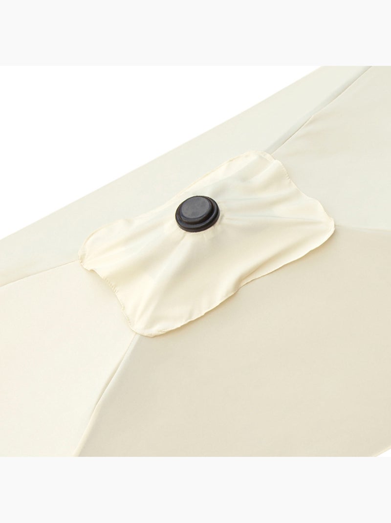 Parasol balcón 200x120 cm mástil aluminio Aktive Garden Crema - Kiabi