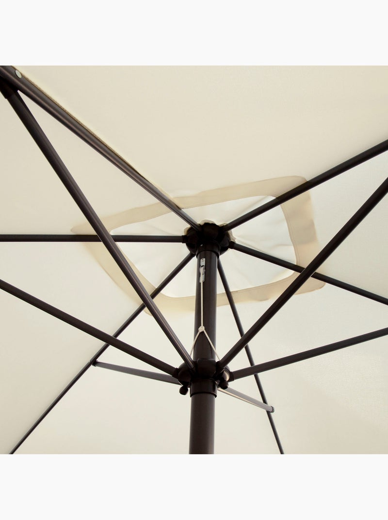 Parasol balcón 200x120 cm mástil aluminio Aktive Garden Crema - Kiabi