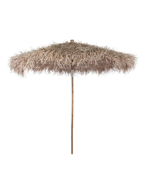 Parasol de bambú con techo de hojas de banano - Kiabi