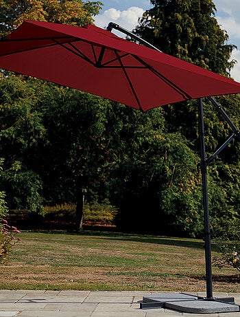 Parasol estructura de metal con pie desviado 3 x 2 m