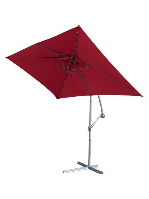 Parasol estructura de metal con pie desviado 3 x 2 m - Kiabi