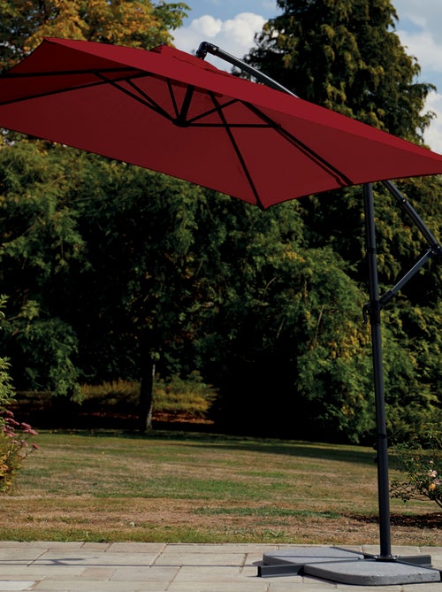 Parasol estructura de metal con pie desviado 3 x 2 m - Kiabi