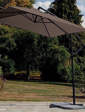 Parasol estructura de metal con pie desviado 3 x 2 m