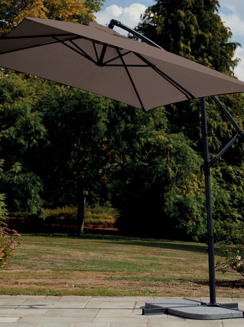 Parasol estructura de metal con pie desviado 3 x 2 m - Kiabi