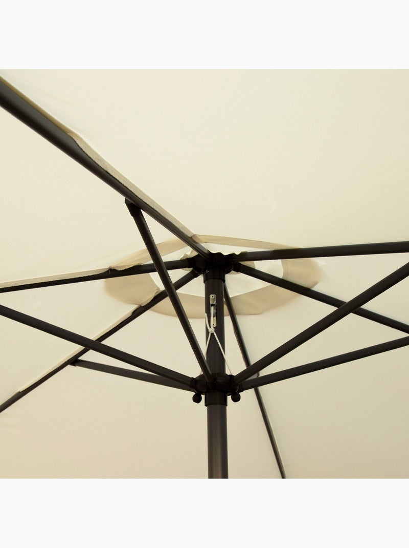 Parasol hexagonal 300 cm mástil aluminio Aktive Garden Crema - Kiabi