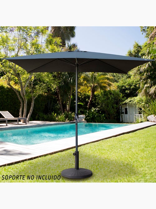 Parasol rectangular 200x300cm antracita mástil aluminio Aktive Garden - Kiabi