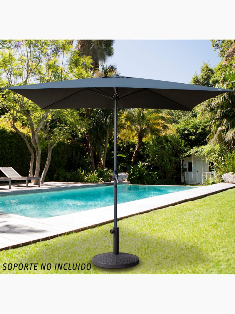 Parasol rectangular 200x300cm antracita mástil aluminio Aktive Garden Gris gris antracita gris - Kiabi