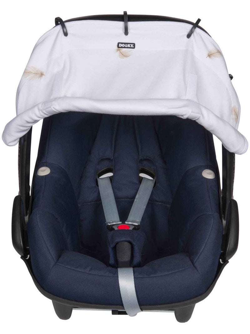Parasol universal para cochecito y silla de auto | Dooky Blanco - Kiabi