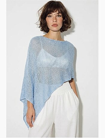 Pareo de playa de punto con cut-out para mujer lucci