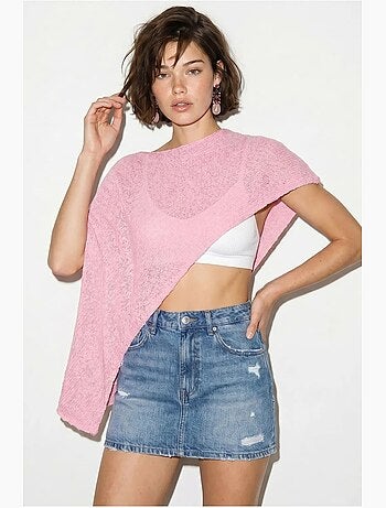 Pareo de playa de punto con cut-out para mujer lucci