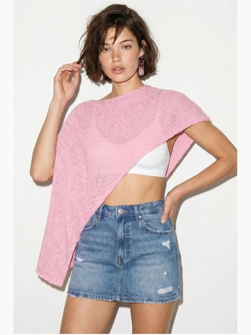 Pareo de playa de punto con cut-out para mujer lucci - Kiabi