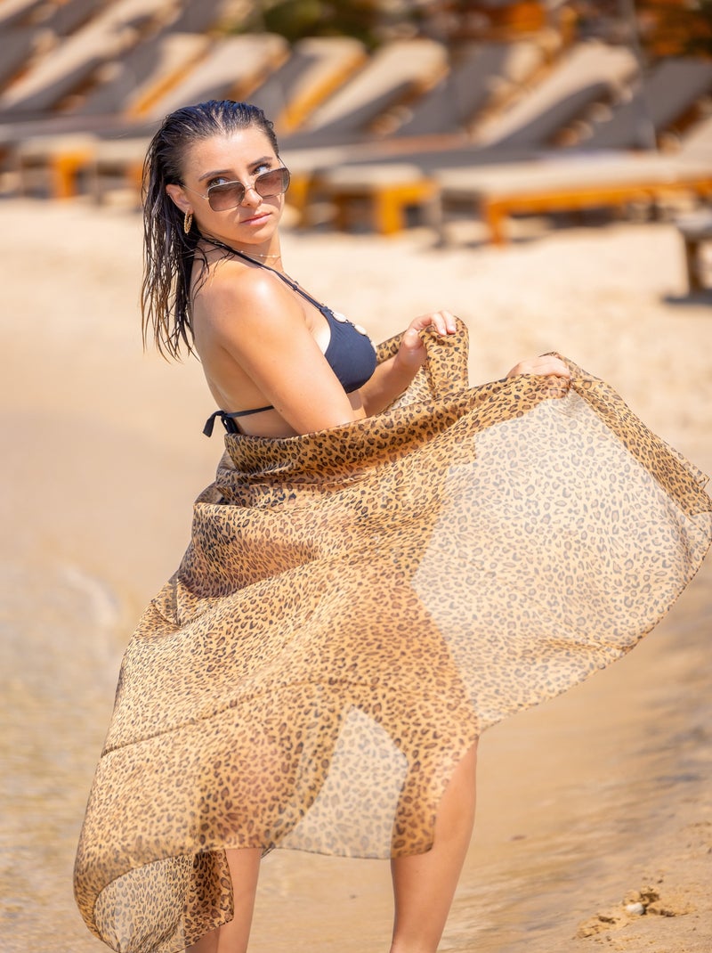 Pareo de playa FELICITA Marrón - Kiabi