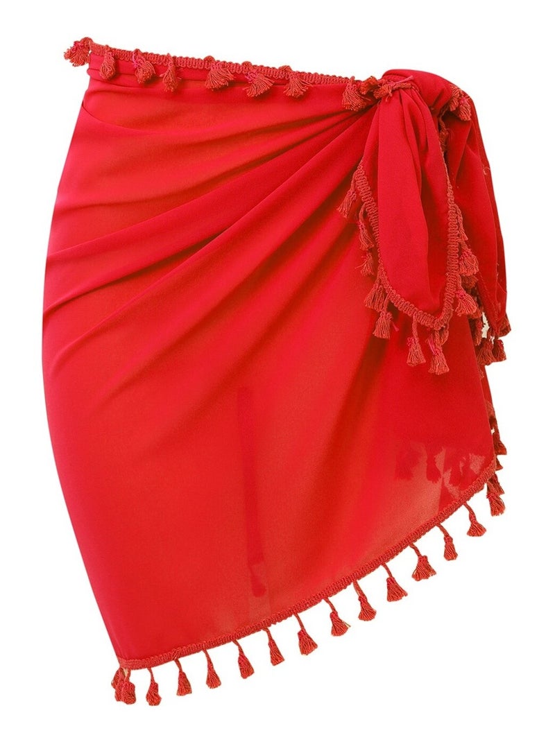 Pareo de playa FLECOS Rojo - Kiabi