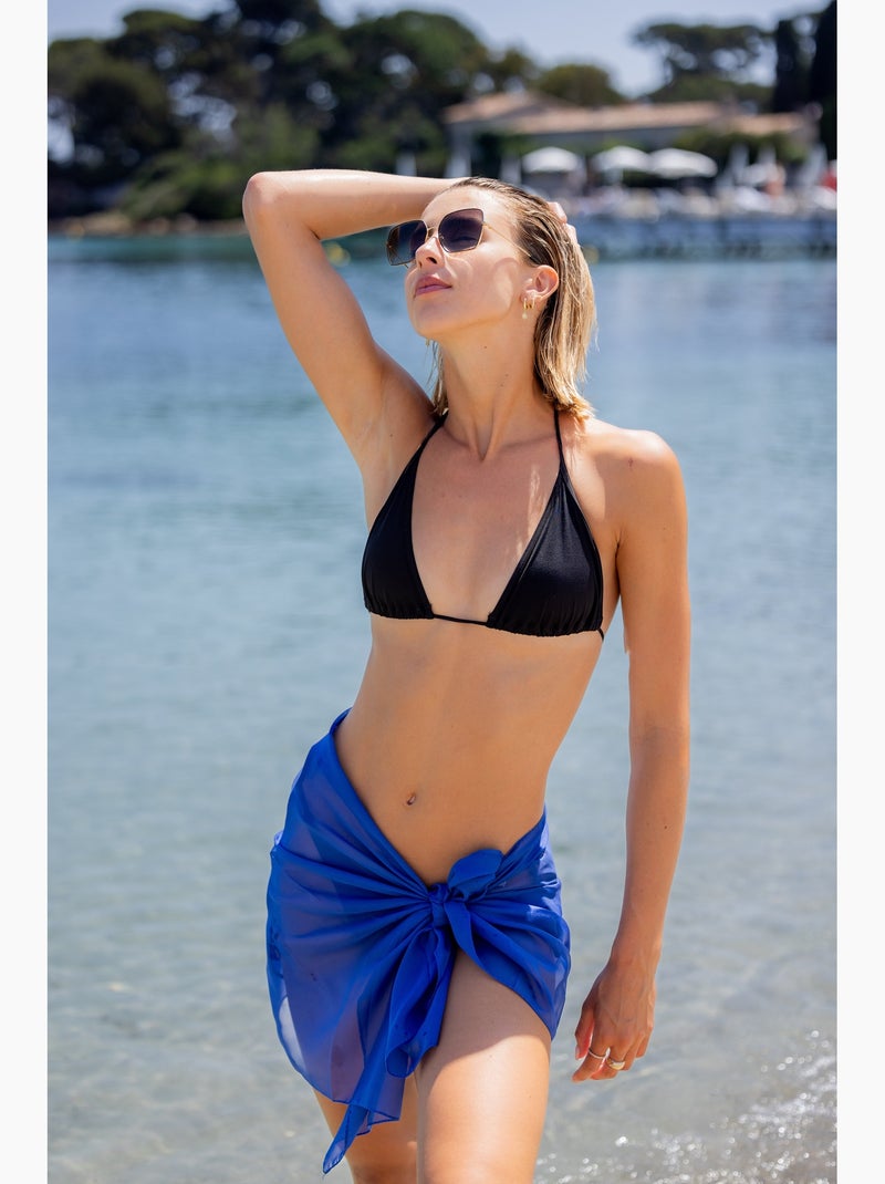 Pareo de playa liso Azul marino - Kiabi