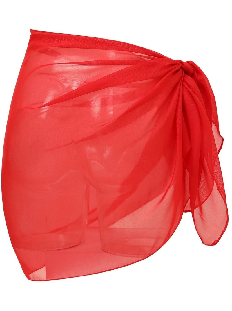 Pareo de playa liso Rojo - Kiabi