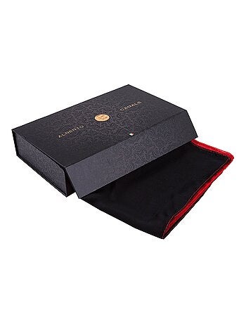 Pareo de Seda Rojo Negro Marina