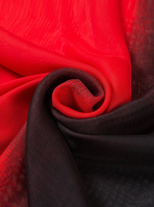 Pareo de Seda Rojo Negro Marina - Kiabi Pareo de Seda Rojo Negro Marina - Kiabi