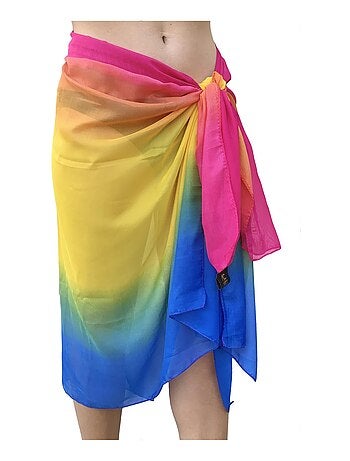 Pareu de Seda Multicolor Marina