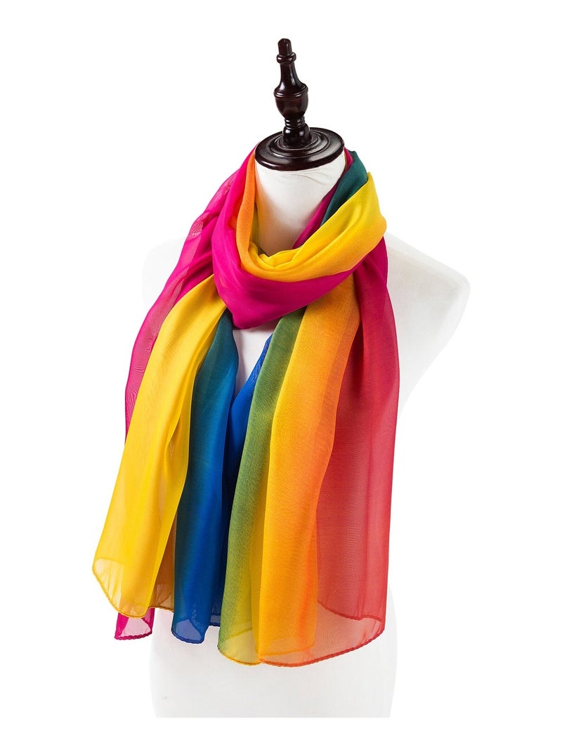 Pareu de Seda Multicolor Marina Multicolor - Kiabi