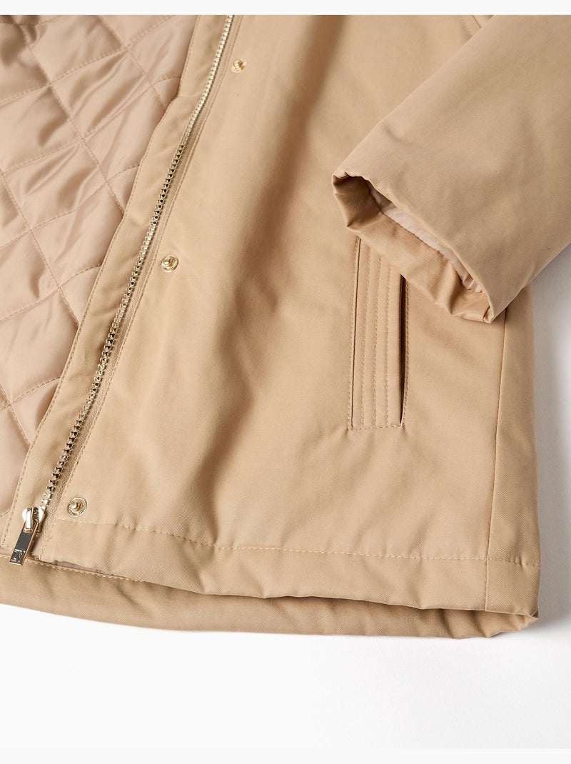 Parka 3-en-1 acolchada y con capucha Beige claro - Kiabi