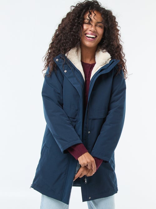 Parka 3 en 1 con forro de piel sintética - Kiabi