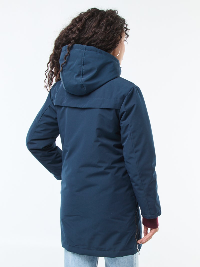 Parka 3 en 1 impermeable con forro cálido desmontable Azul - Kiabi