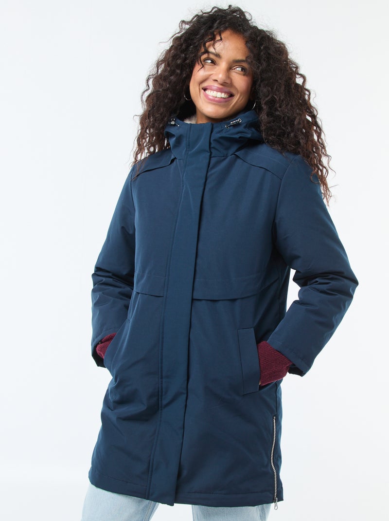 Parka 3 en 1 impermeable con forro cálido desmontable Azul - Kiabi