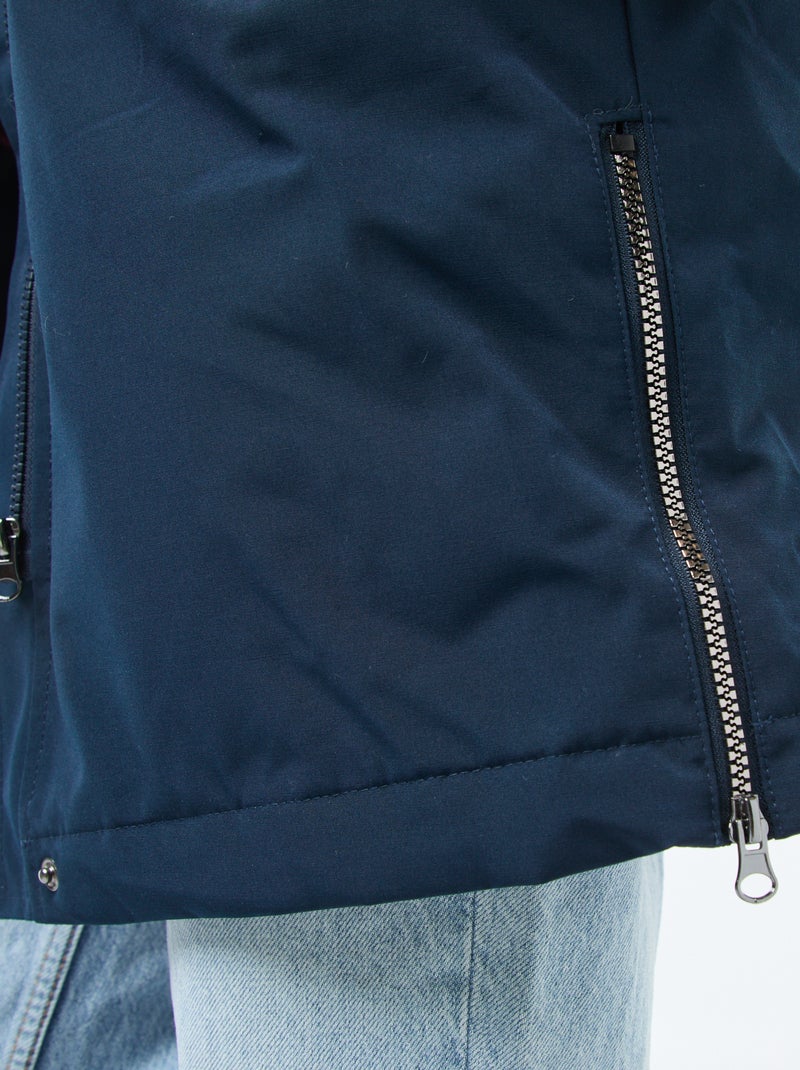 Parka 3 en 1 impermeable con forro cálido desmontable Azul - Kiabi