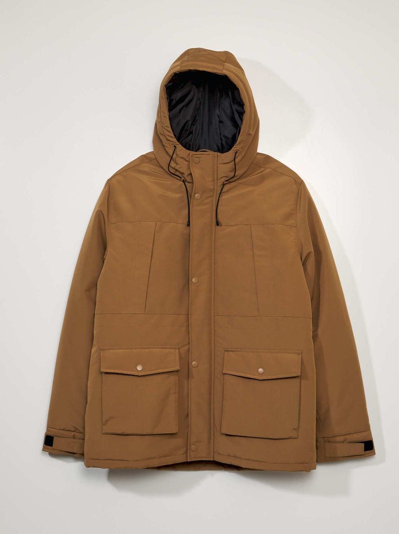 Parka abrigada con capucha BEIGE - Kiabi