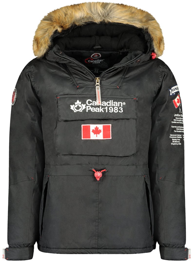 Parka acolchada con capucha bonopeak – canadian peak Negro - Kiabi