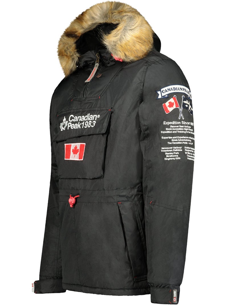 Parka acolchada con capucha bonopeak – canadian peak Negro - Kiabi