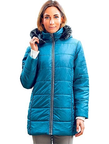 Parka acolchada con capucha de piel - AFIBEL