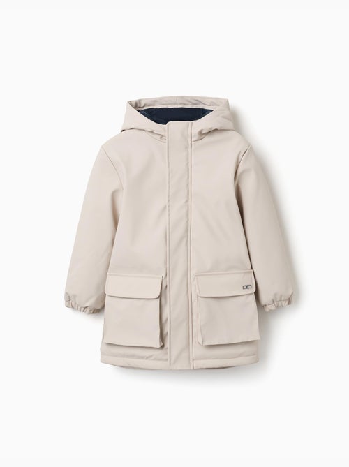 Parka acolchada con capucha y bolsillos delanteros - Kiabi