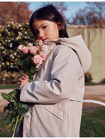 Parka acolchada con capucha y forro